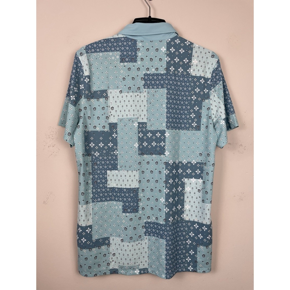 NEW G/FORE Boro Patch Tech Pique Golf Polo Men's Large Floral Short Sleeve - Picture 3 of 7